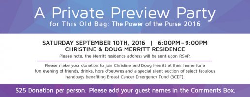 This Old Bag Preview Party - Christine & Doug Merritt
